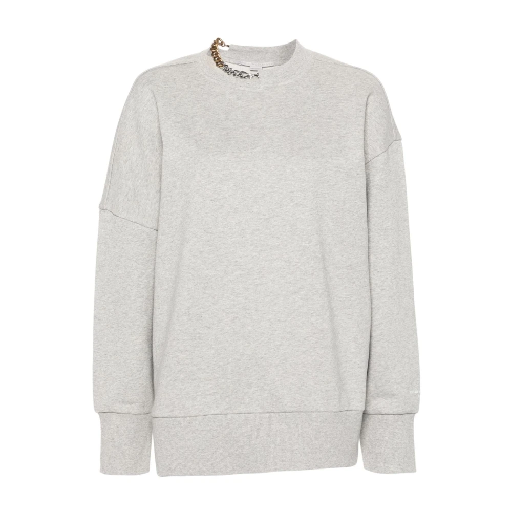 Stella Mccartney Grijze Gerecyclede Katoenen Sweater Aw24 Gray Dames