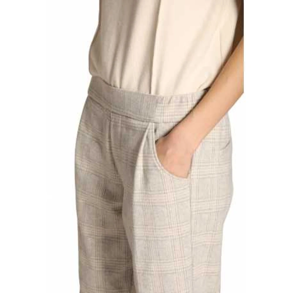 Mason's Elastische taille Prins de Galle Jogger Broek Gray Dames