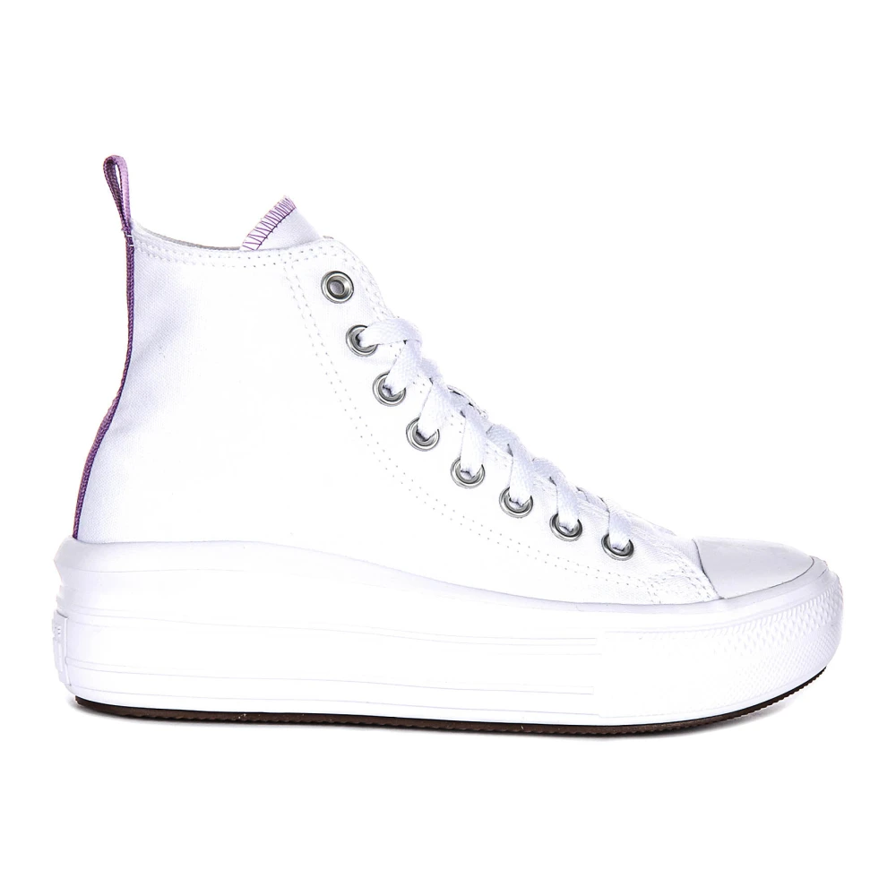 Converse Unisex Kids White Kids Sneakers, 36 Eu, Purple Junior Textile Trainers A03667c