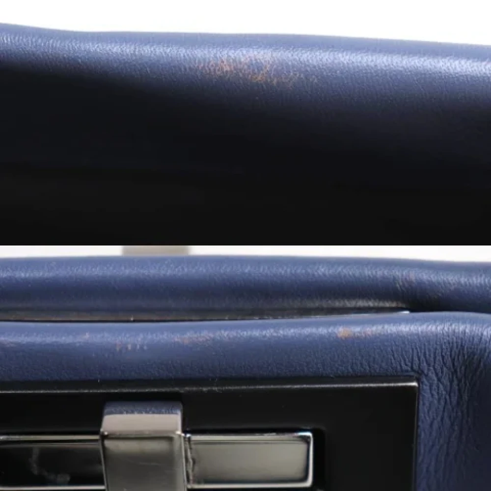 Fendi Vintage Pre-owned Leather fendi-bags Blue Dames