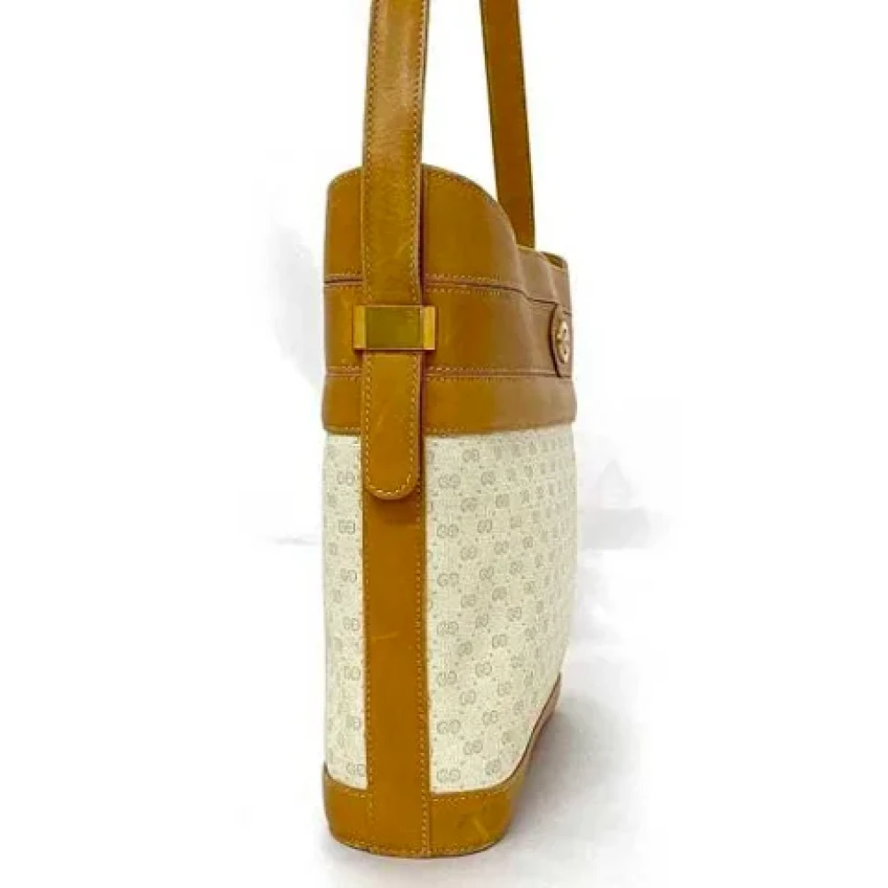 Gucci Vintage Pre-owned Plastic shoulder-bags Beige Dames