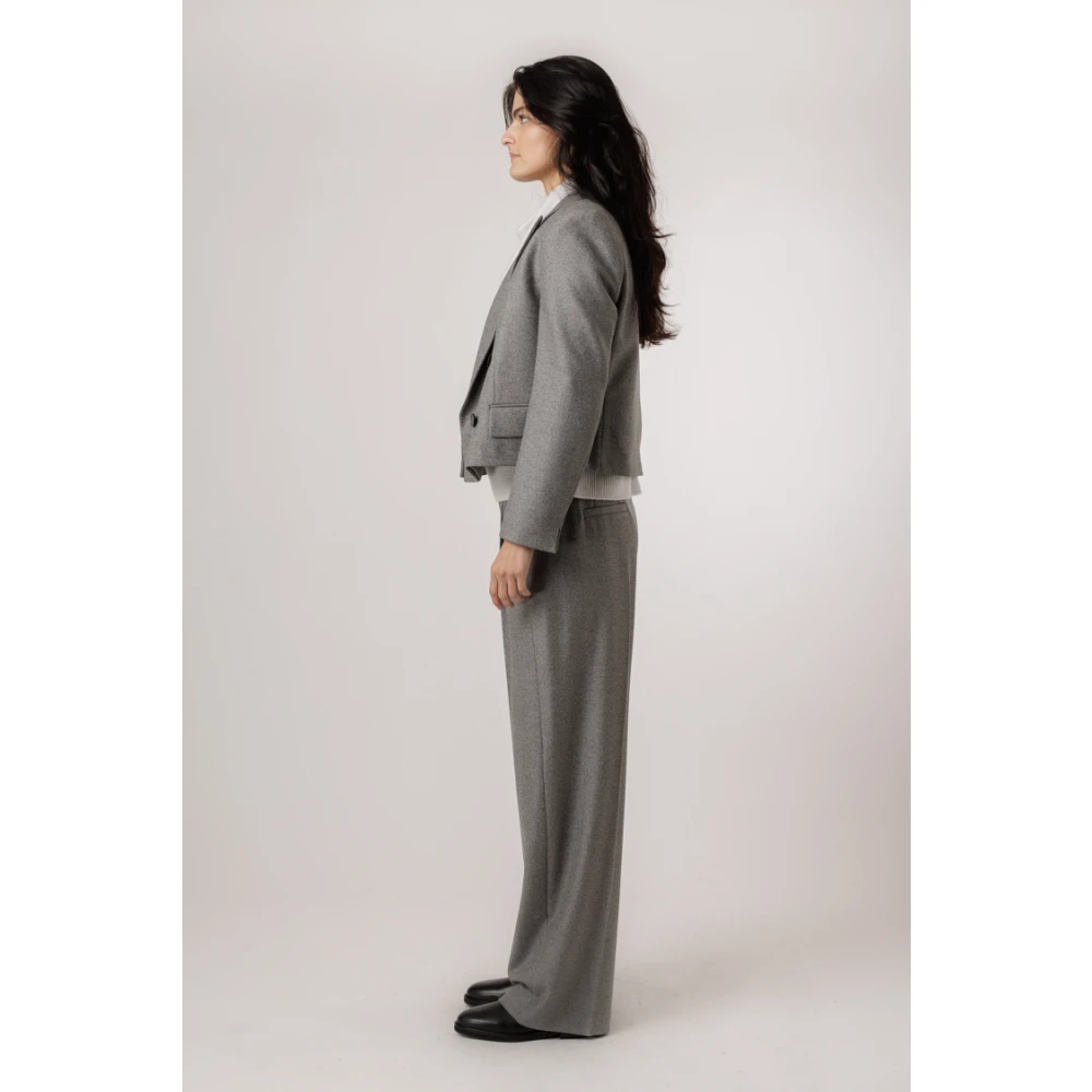 Windsor Geknipte Wollen Blazer Middengrijs Gray Dames