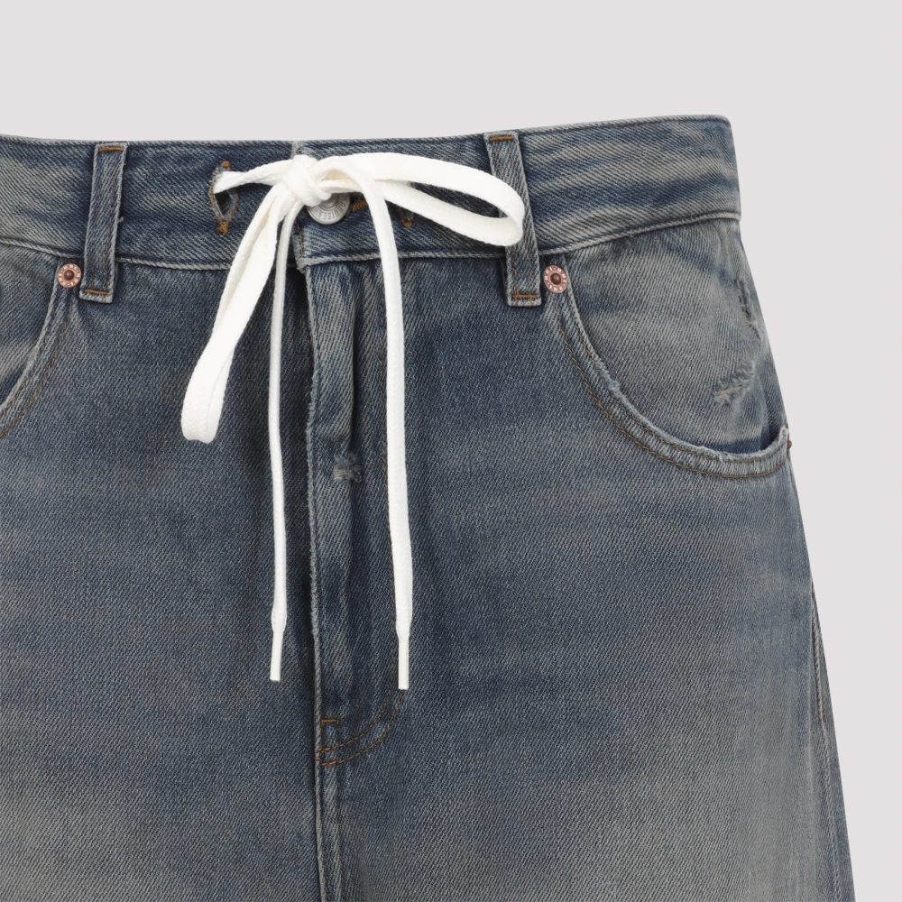 MM6 Maison Margiela Wijde Jeans Blue Dames