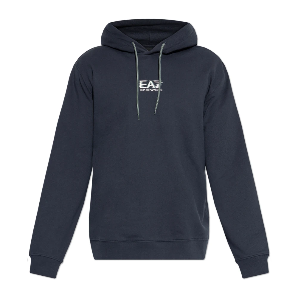 Emporio Armani Ea7 Herren Blau Sweatshirts & Hoodies, Xlgröße: