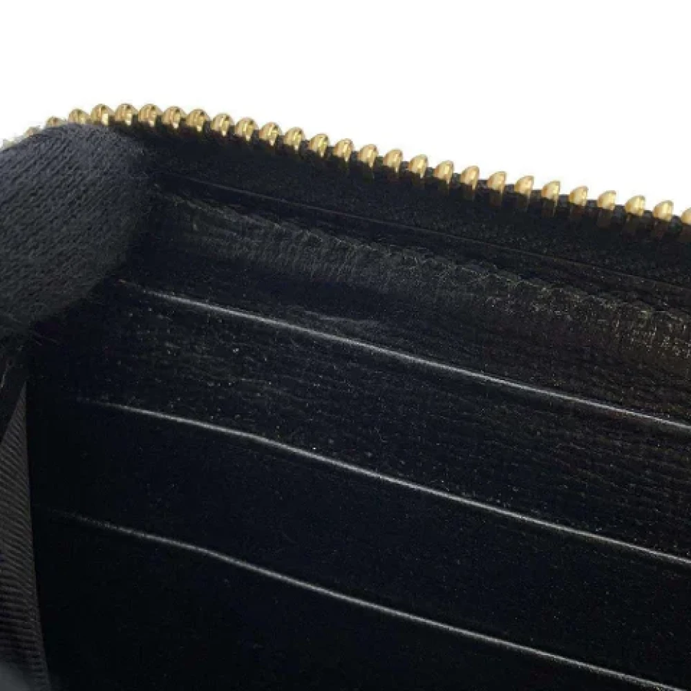 Gucci Vintage Pre-owned Leather wallets Black Dames