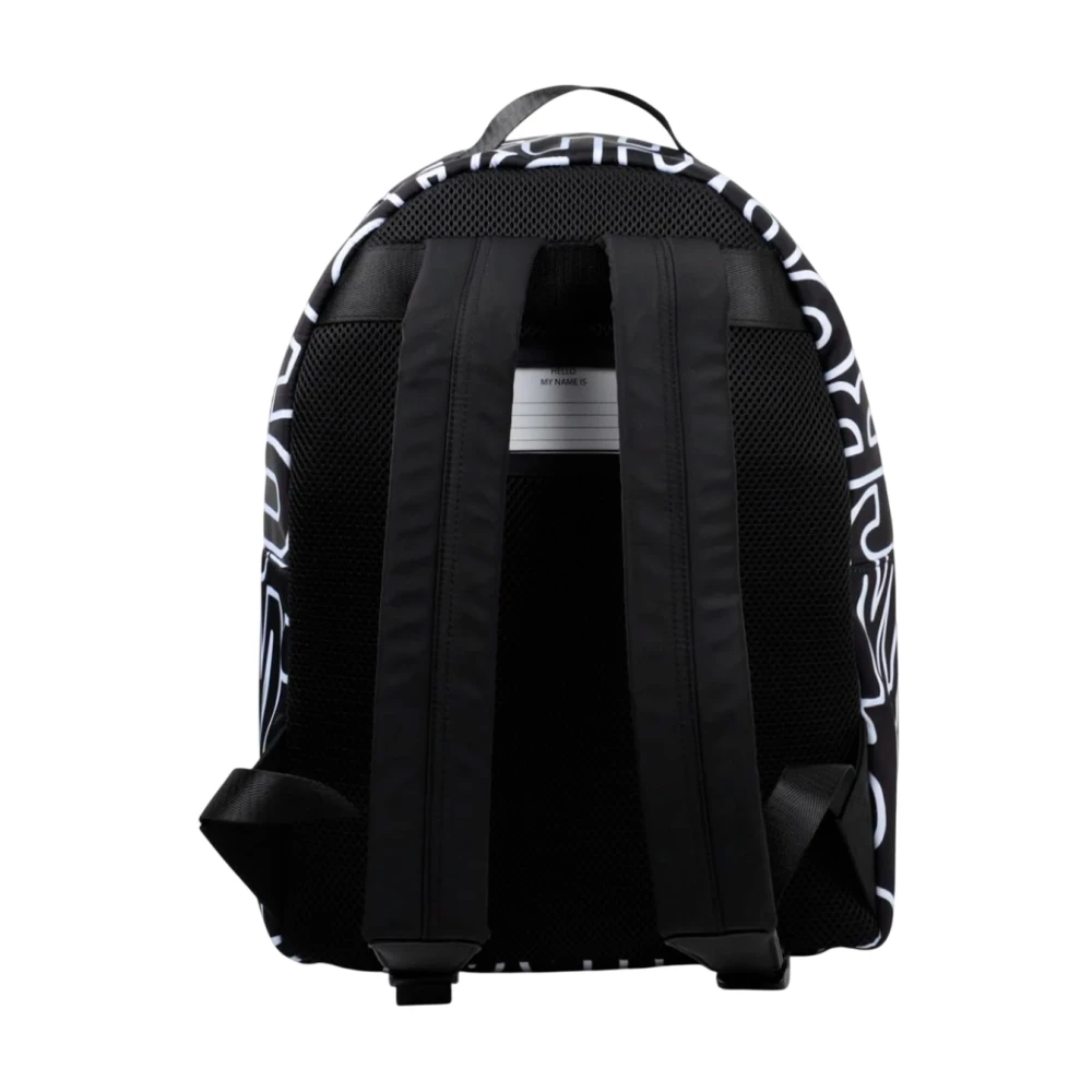 Marc Jacobs Moderne Bicolor Rugzak met Logoprint Black Heren