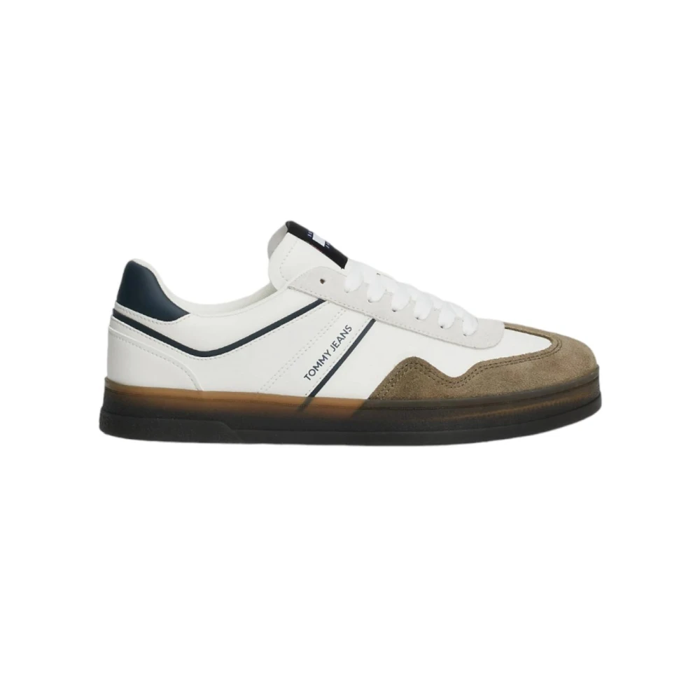 Tommy Hilfiger Retro Greenwich leren sneakers Heren Schoenen Beige