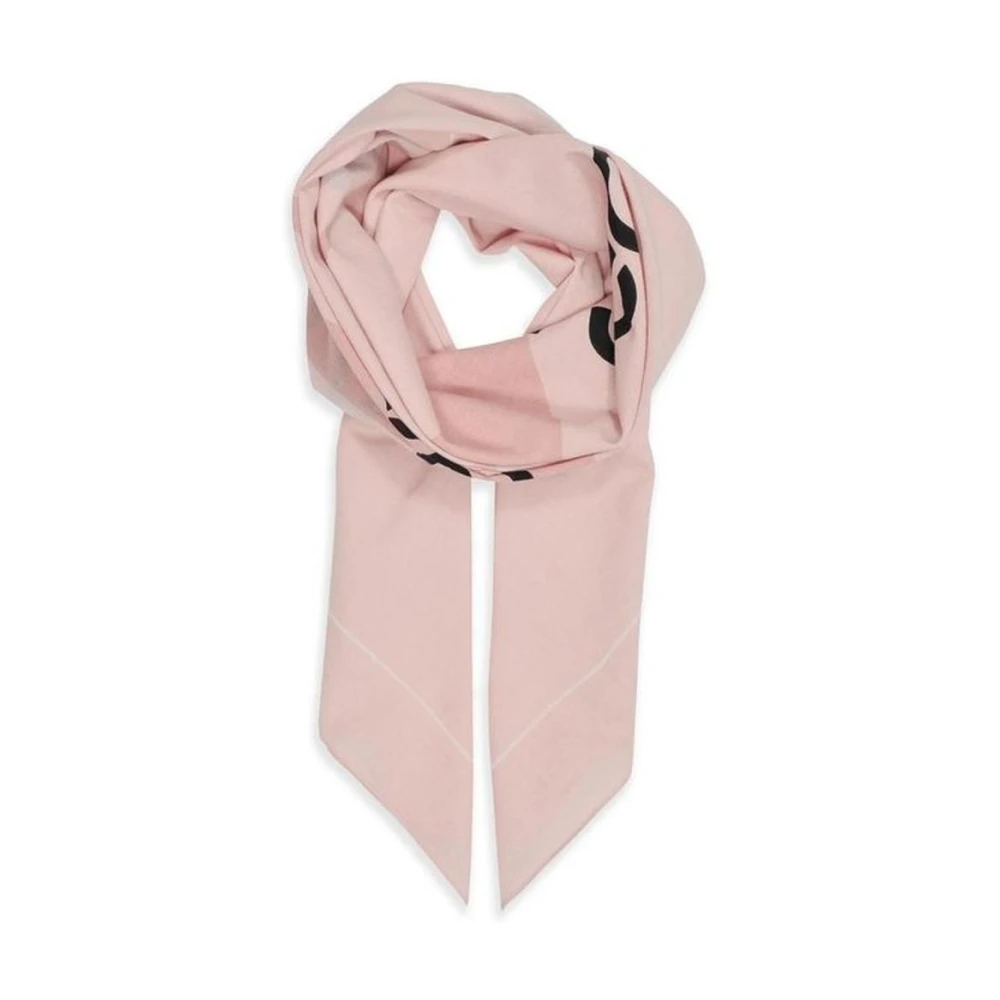 Calvin Klein Pashmina Katoenen Sjaal Lente Zomer Collectie Pink Dames