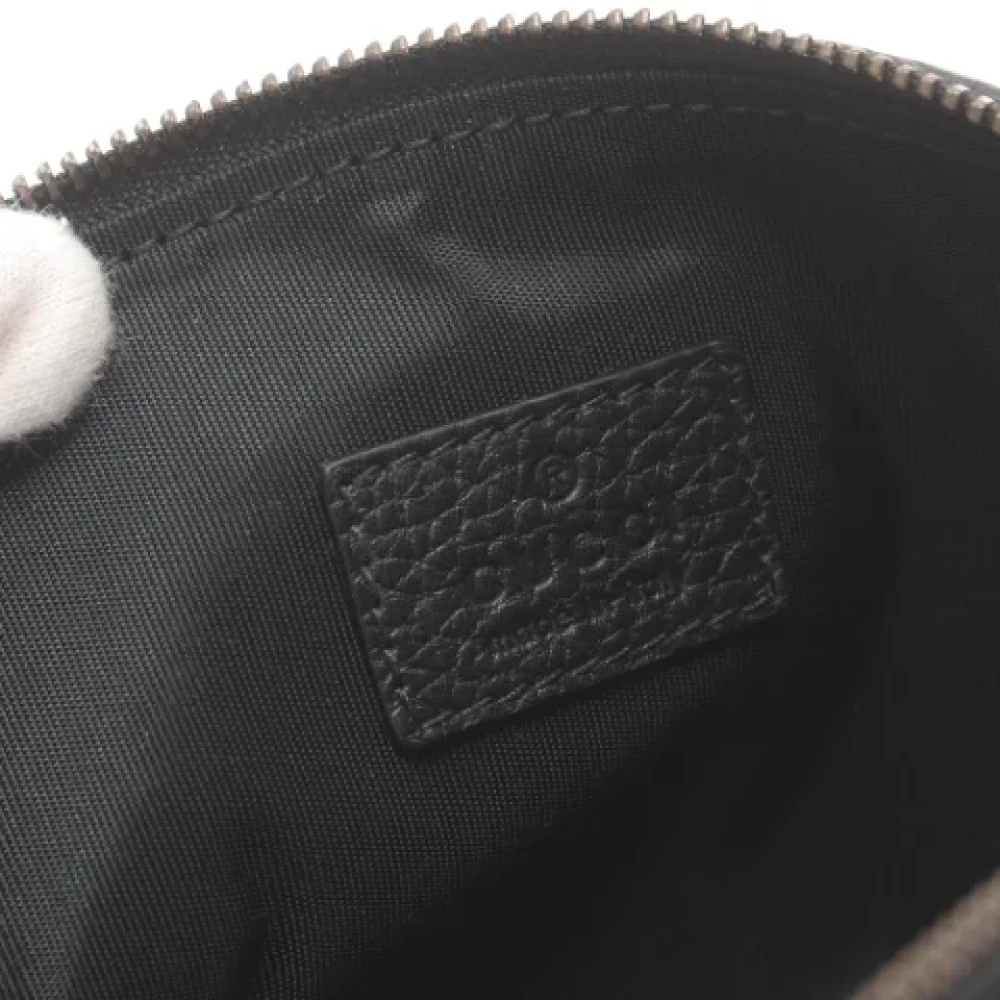 Gucci Vintage Pre-owned Leather pouches Black Dames