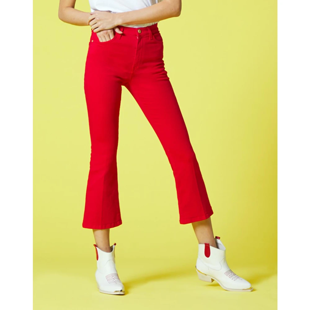 Manila Grace Drill Broek Red Dames