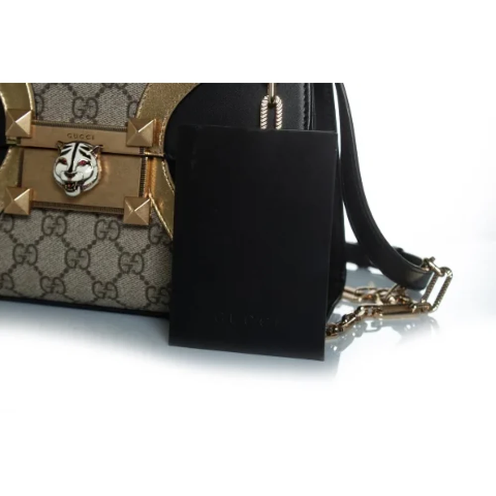 Gucci Vintage Pre-owned Leather gucci-bags Black Dames