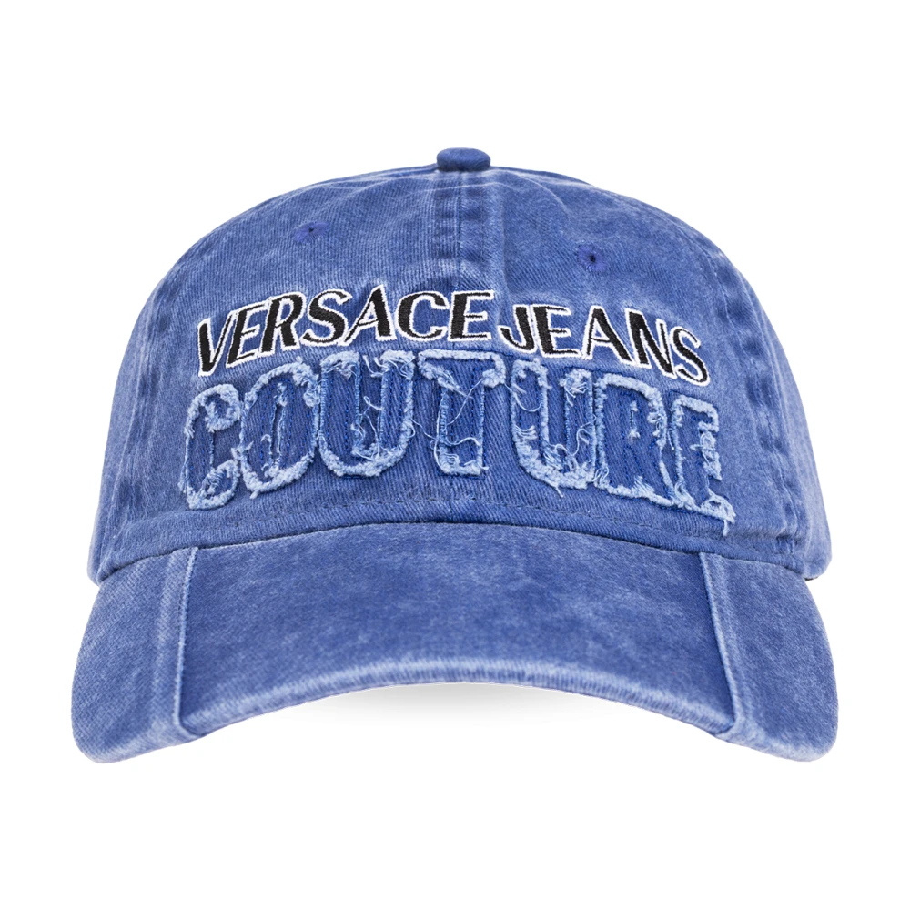 Versace Jeans Couture Baseballpet met logo Blue Dames