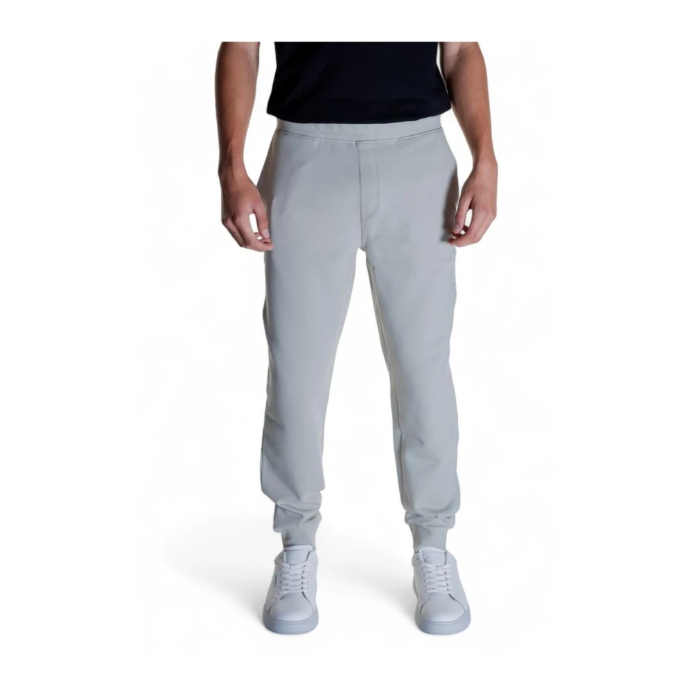 Calvin Klein Grijze Logo Tape Joggers Relaxte Pasvorm Gray Heren