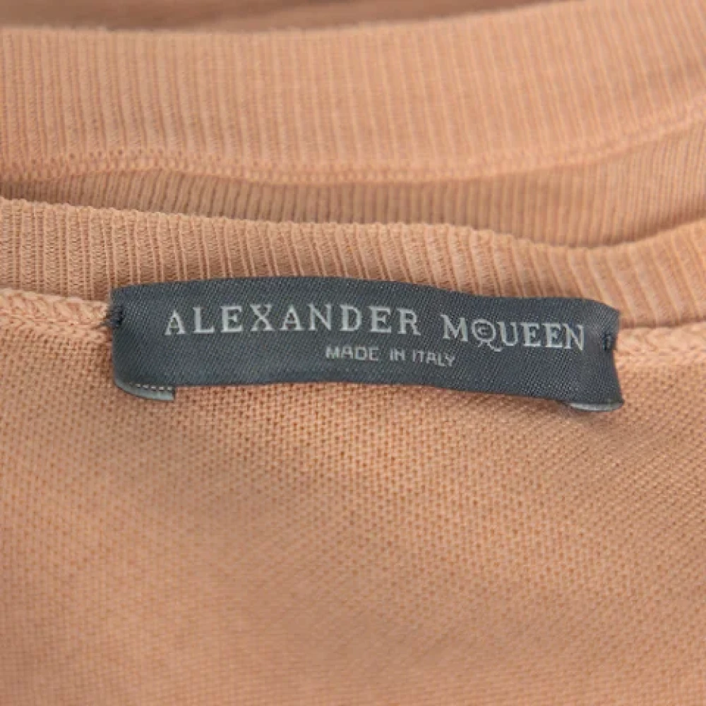 Alexander McQueen Pre-owned Wool tops Beige Dames