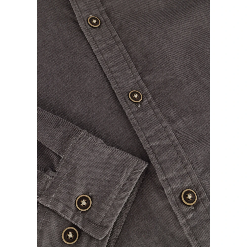 Anerkjendt Corduroy Casual Overhemd Gray Heren
