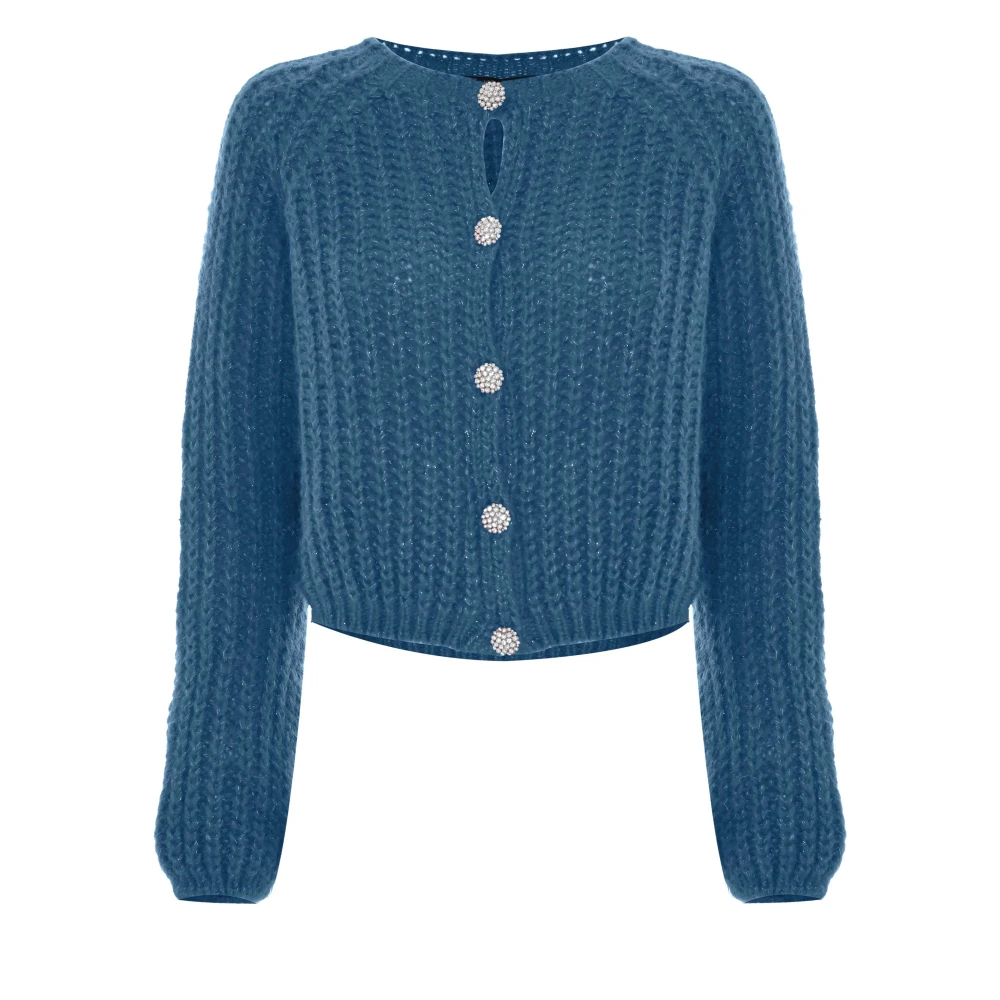 Kocca Women's Blue Jumper Ave - Cardigans - M - Knitwear