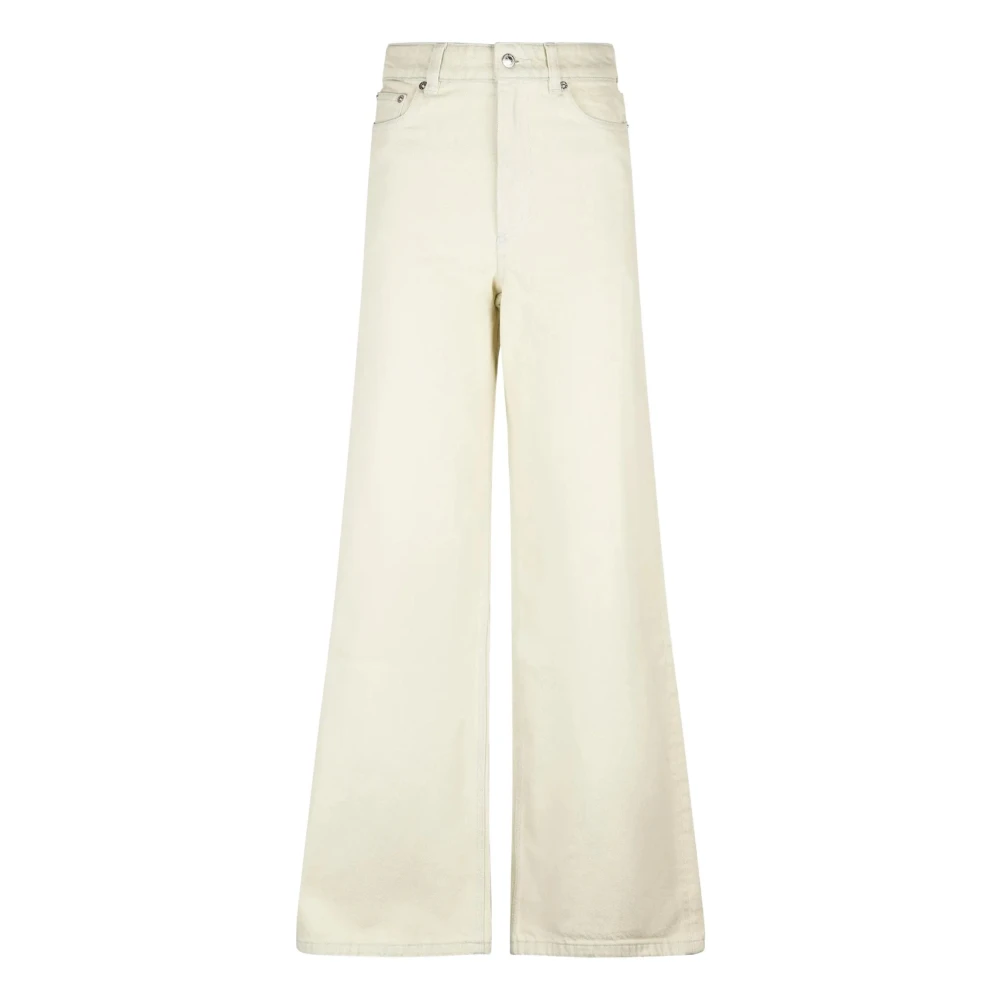 A.p.c. Women's Beige Jean Clyde Trousers - Wide Jeans - W27 - Jeans
