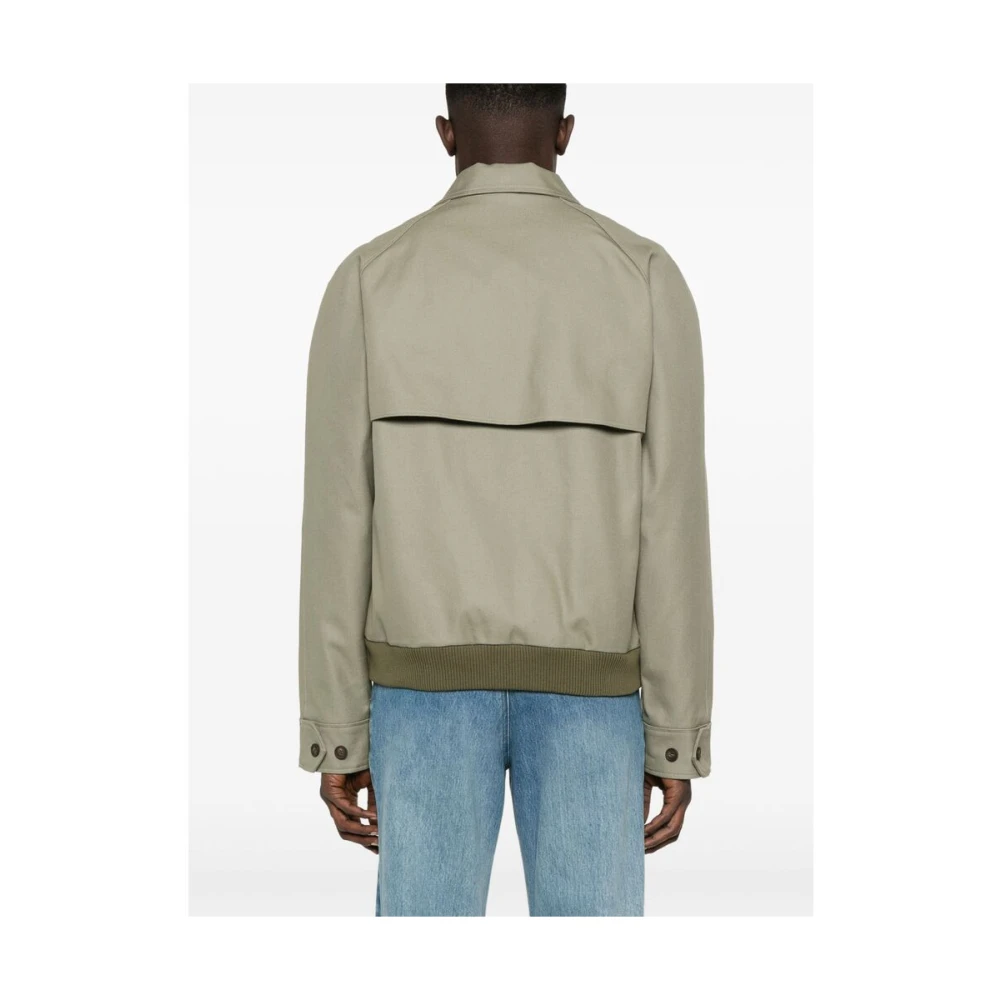 Maison Kitsuné Groene Fox Motief Buitenkleding Jas Green Heren