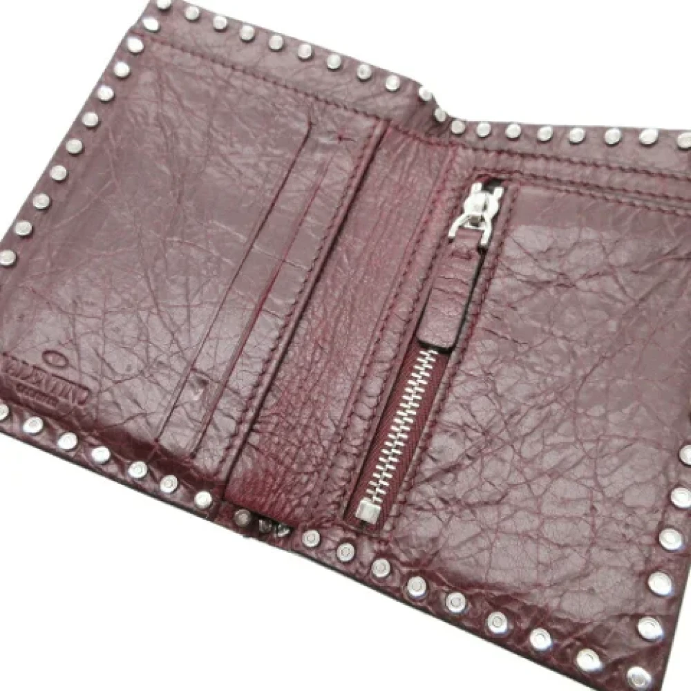 Valentino Vintage Pre-owned Leather wallets Brown Dames