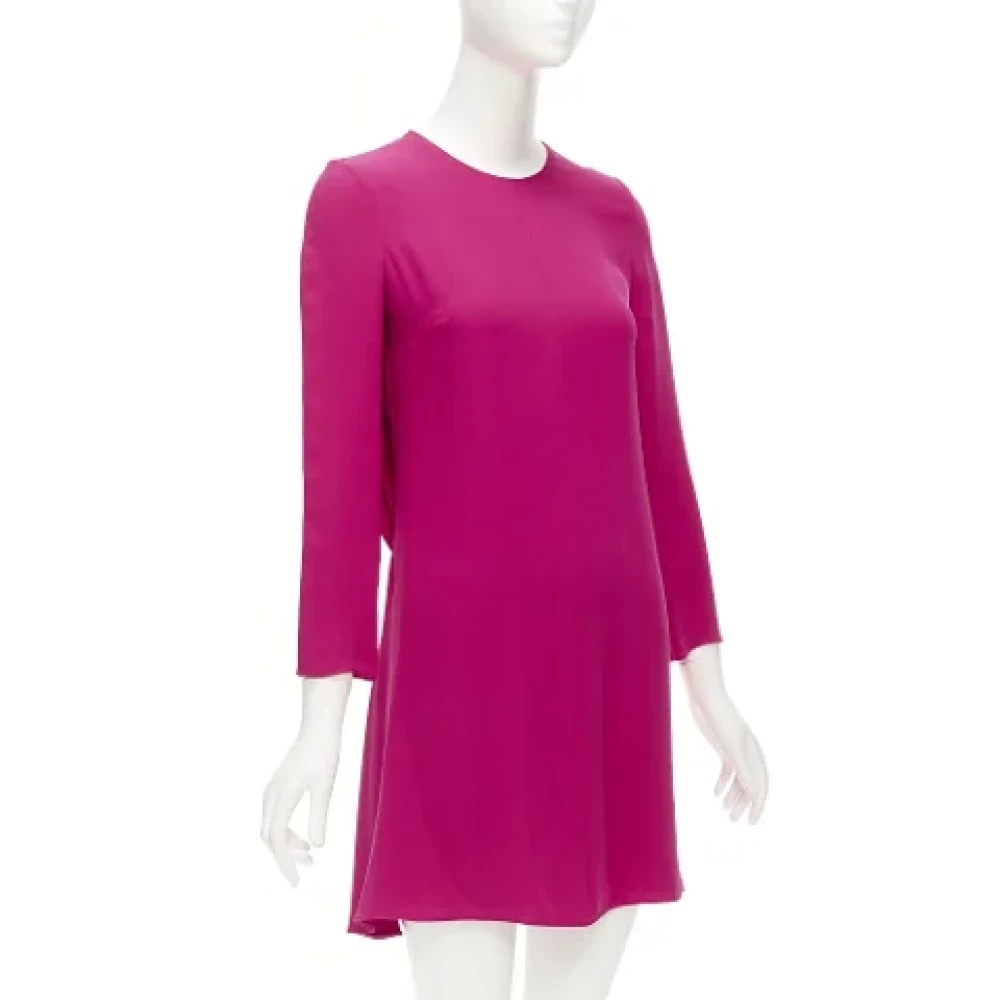 Valentino Vintage Pre-owned Silk dresses Pink Dames