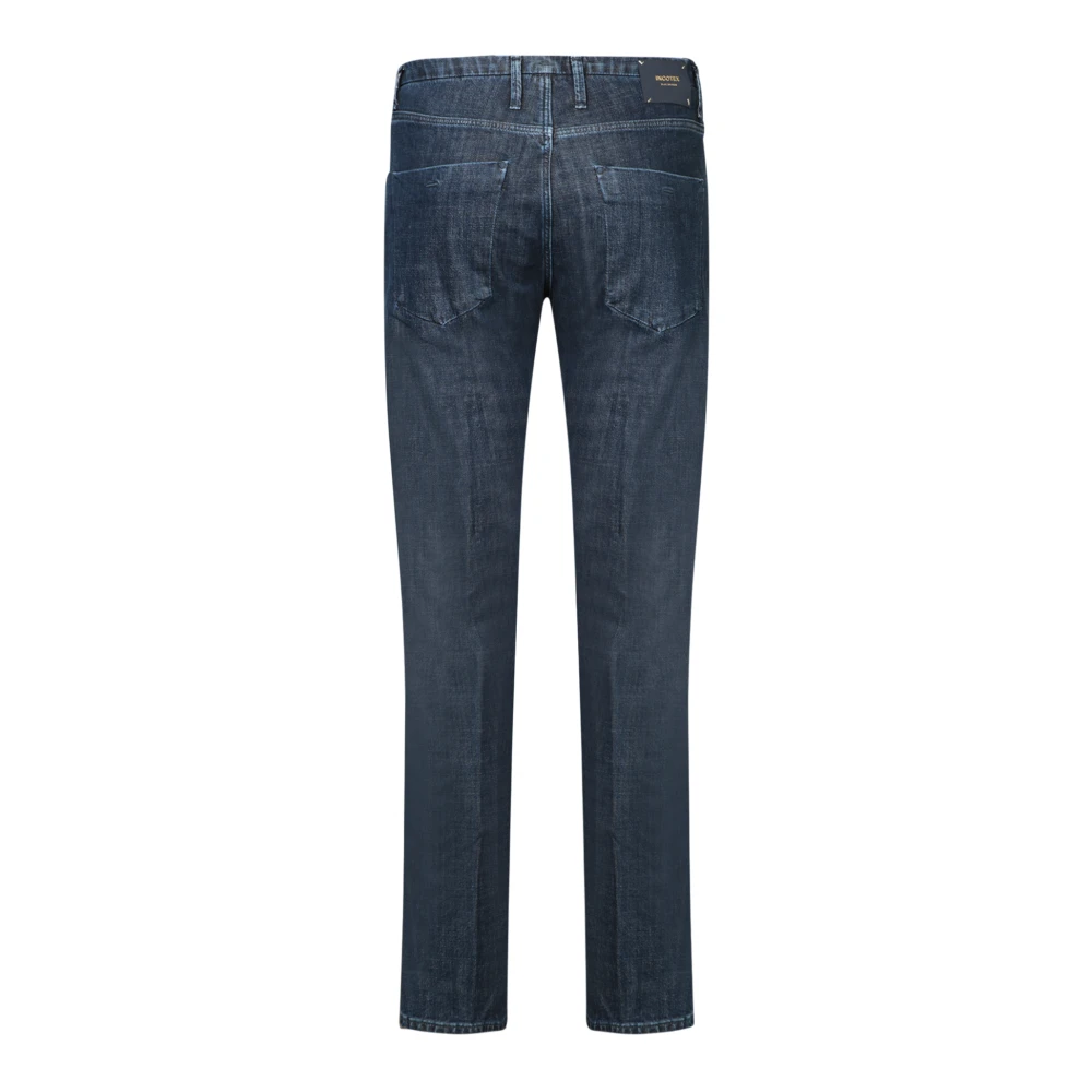 Incotex Slim Fit Blauwe Jeans Aw24 Blue Heren
