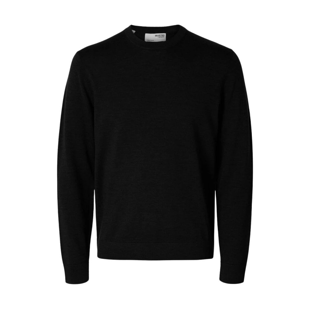 Selected Homme Lange mouw trui heren Black Heren