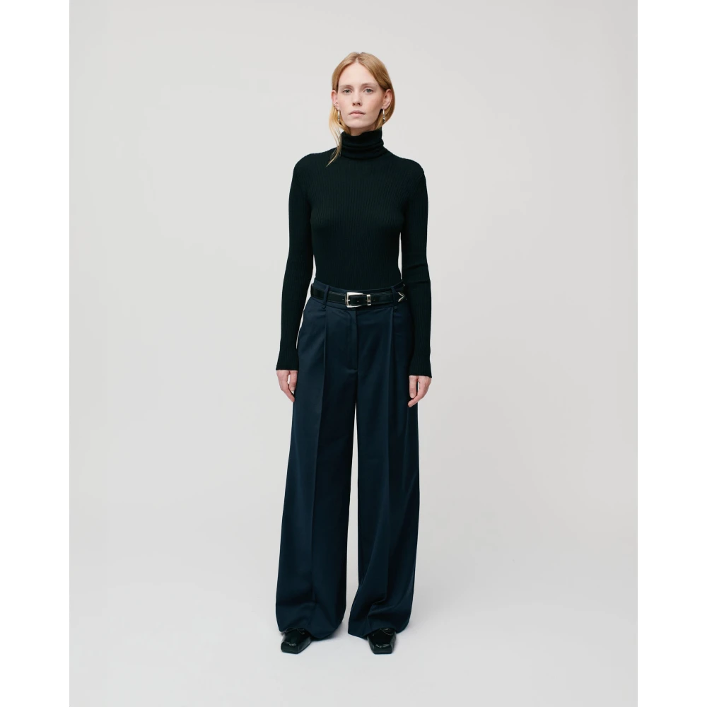 IVY OAK Zachte Turtle Neck Gebreide Trui Black Dames
