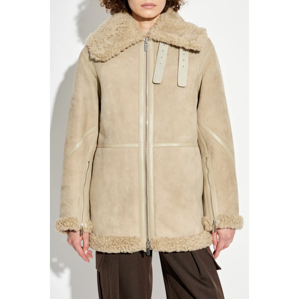 Burberry Schapenvacht Jas Beige Dames