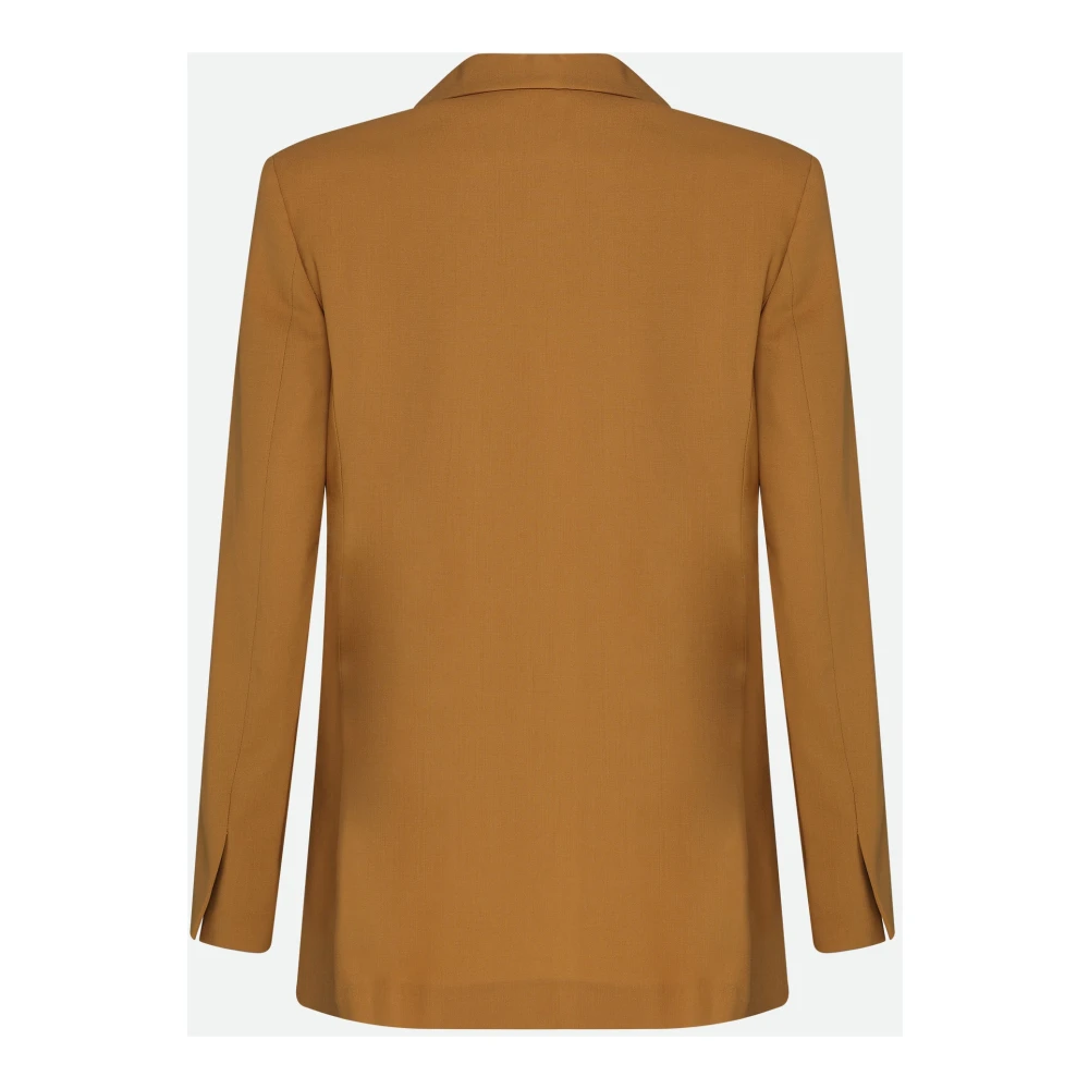 Alysi Caramello Blazer met Voorzakken Brown Dames