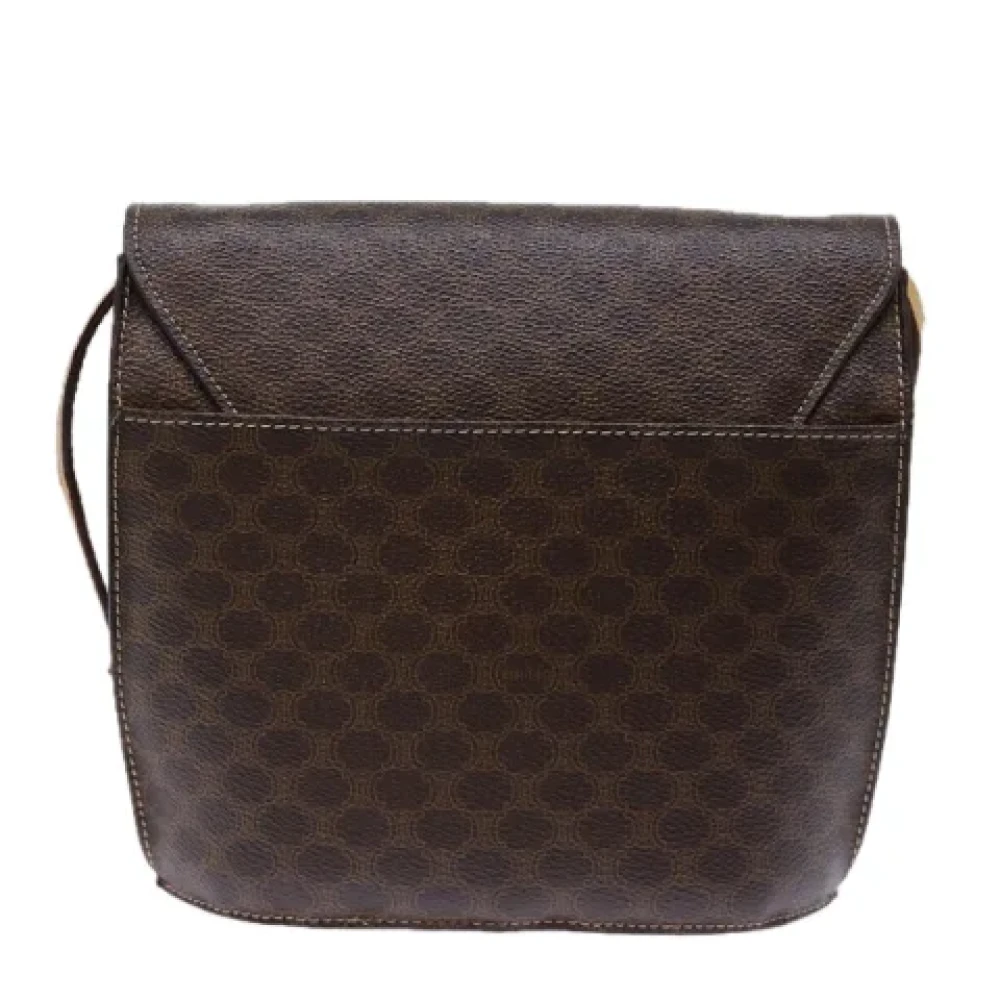 Celine Vintage Pre-owned Leather shoulder-bags Brown Dames