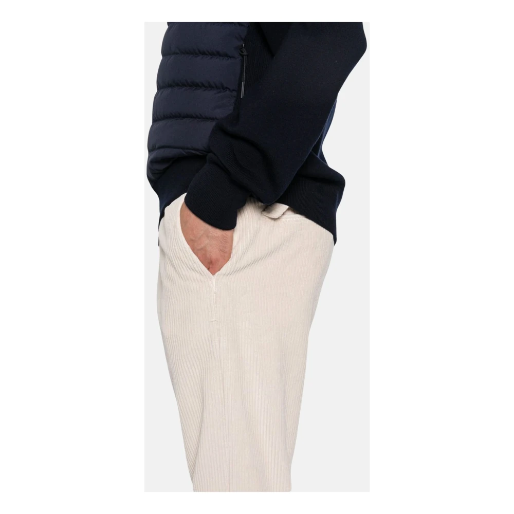 Barena Venezia Ribfluwelen Regular Broek met Elastische Taille Beige Heren