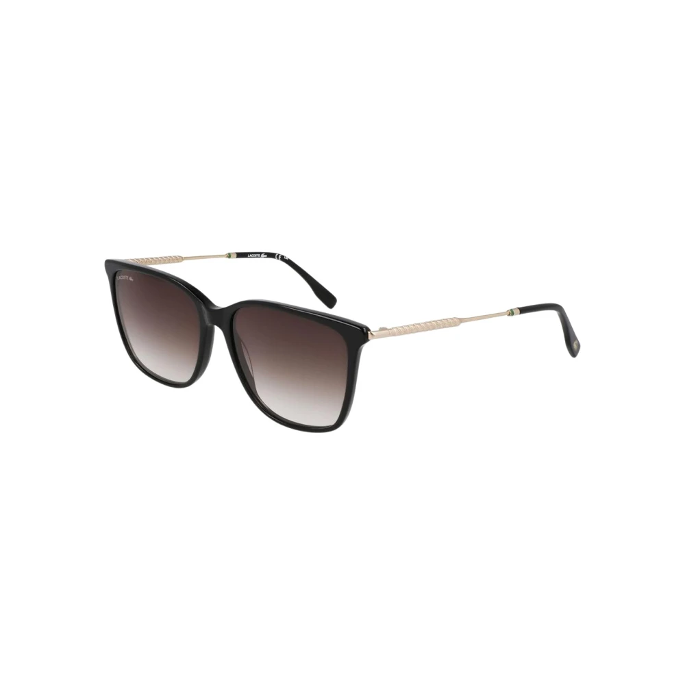 Lacoste Women's Black Acetate Sunglasses With Uv Protection