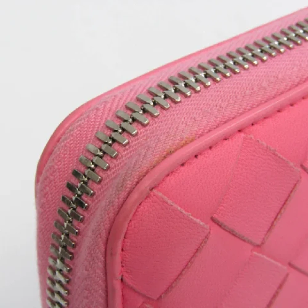 Bottega Veneta Vintage Pre-owned Leather wallets Pink Dames