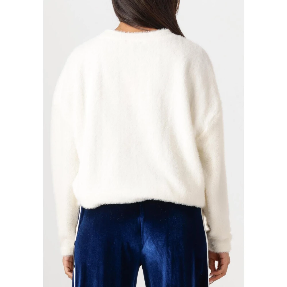 Refined Department Zachte Faux Fur Sweater Gael White Dames