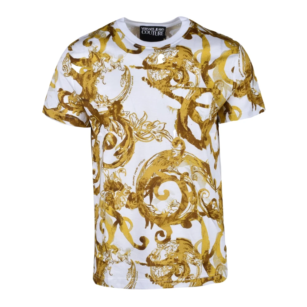 Versace Jeans Couture Katoenen T-shirt met Stijlvol Ontwerp Multicolor Heren