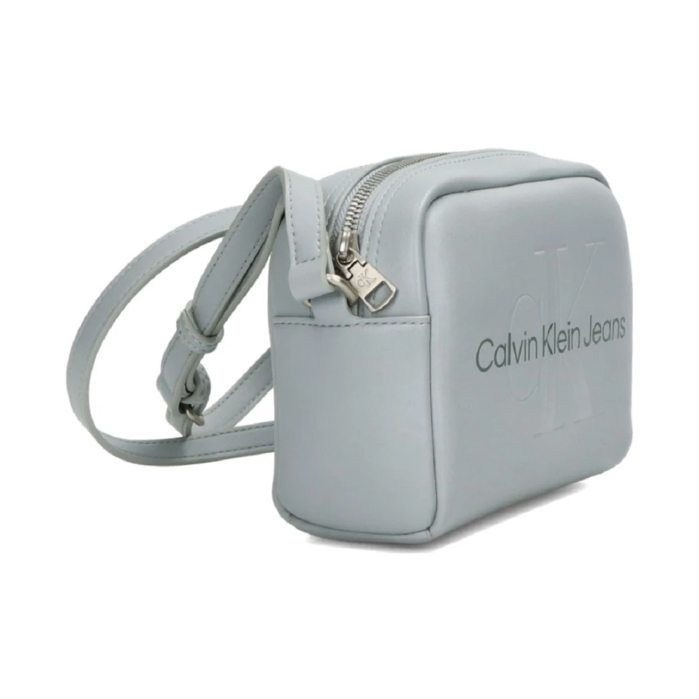 Calvin Klein Heldere Blauwe Schoudertas Blue Dames