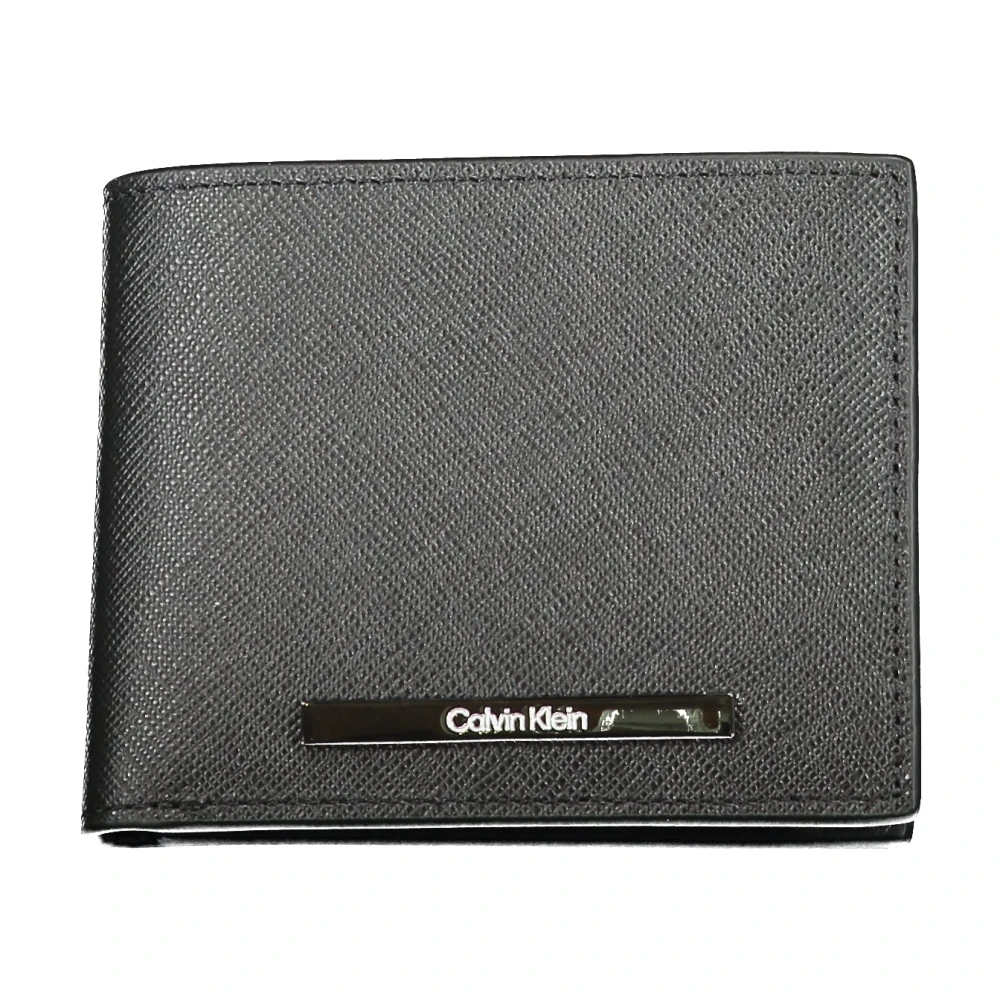Calvin Klein Heren Portemonnee Zwart Rfid Blokkering Contrast Details Black Heren