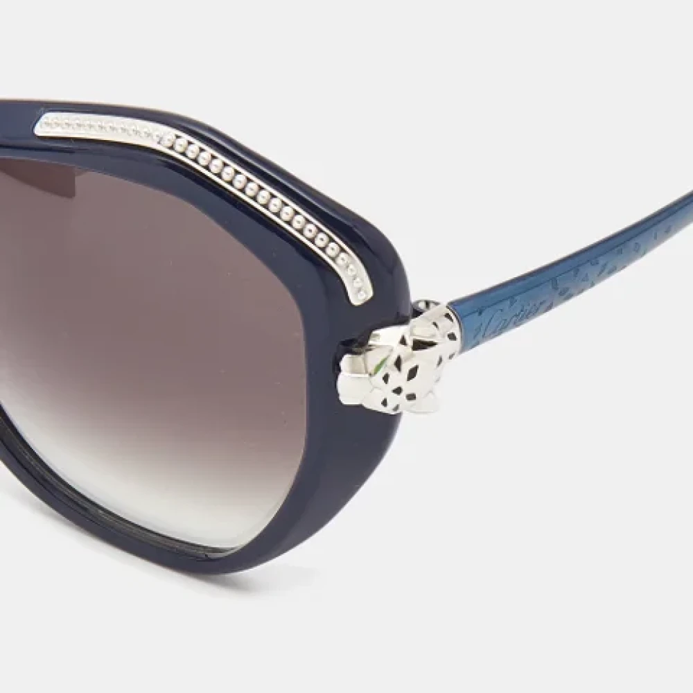 Cartier Vintage Pre-owned Acetate sunglasses Blue Dames