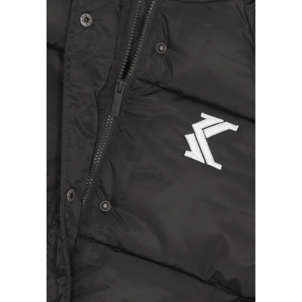 Karl Kani Dames Dons Pufferjas met Capuchon Black Dames