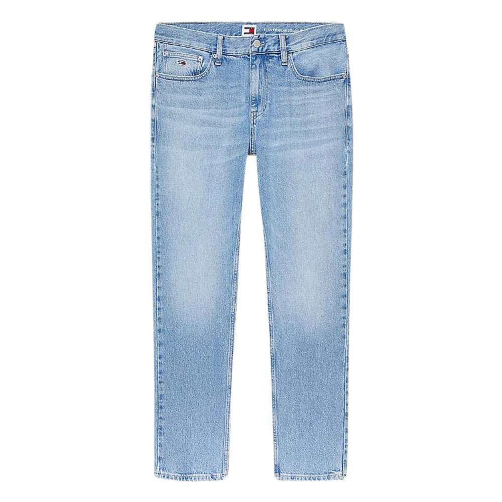 Tommy Hilfiger Slim Fit Denim Jeans met Distressed Front Blue Heren