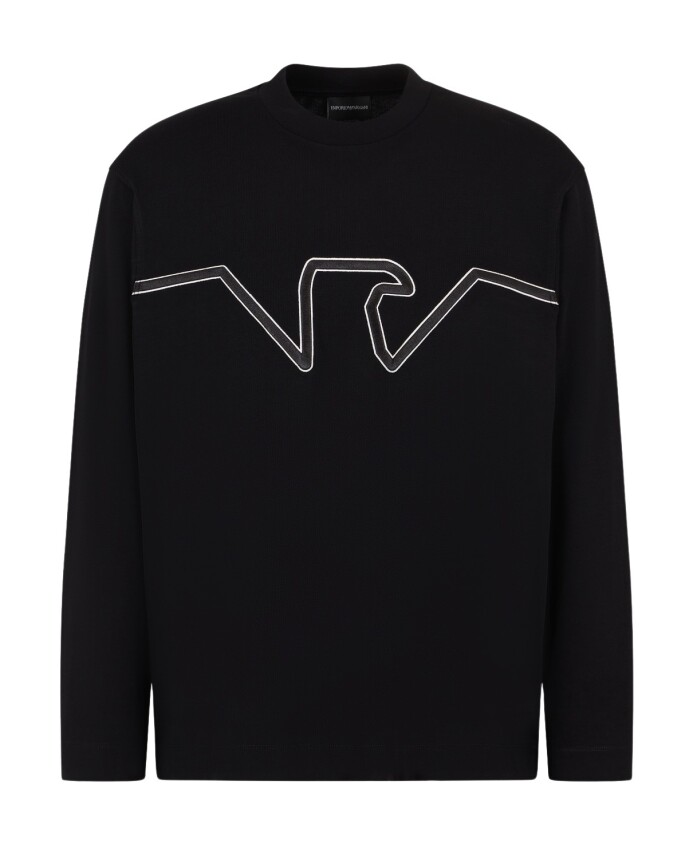 cotton-logo-embroidered-crewneck-t-shirt