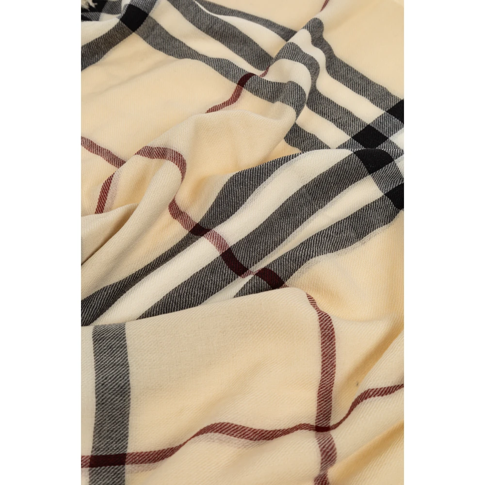 Burberry Wollen sjaal Beige Unisex
