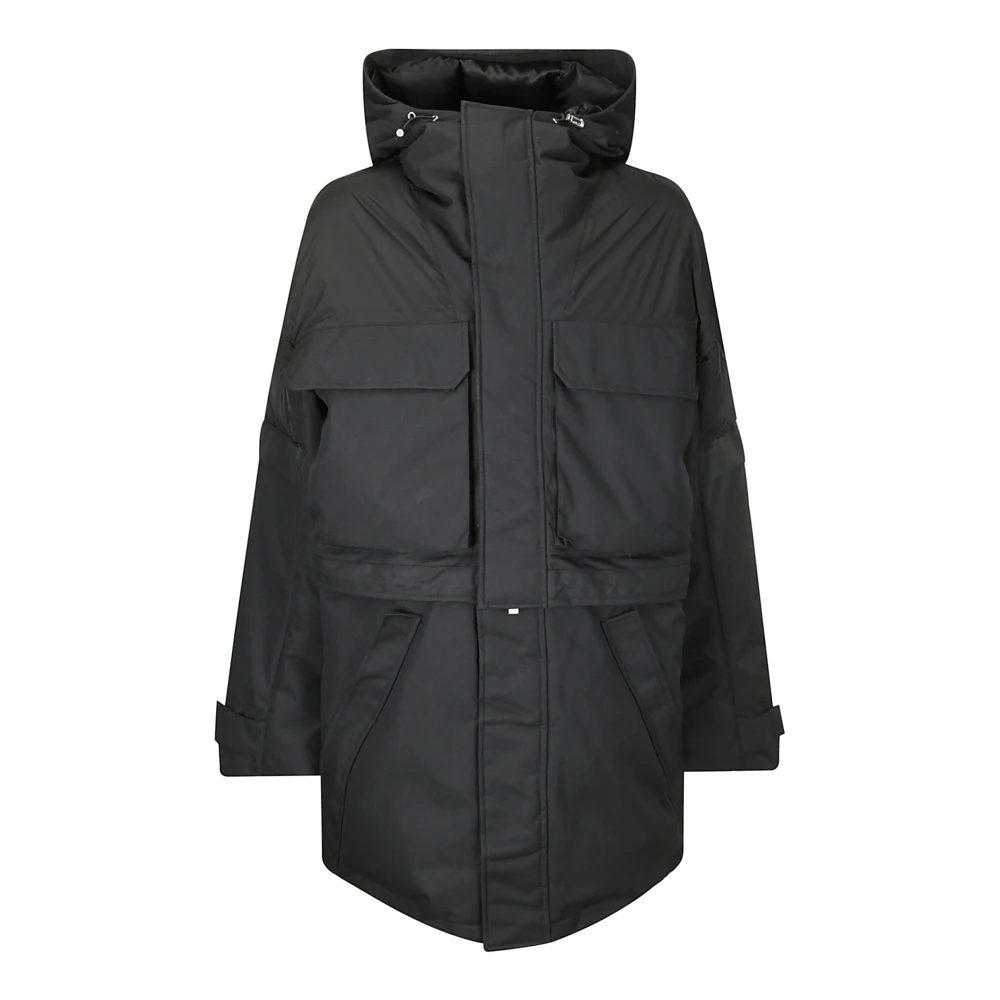Heliot Emil Nylon Parka met Afneembare Mouwen Black Heren
