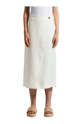 enkel-ren-linne-gabardine-omlottkjol