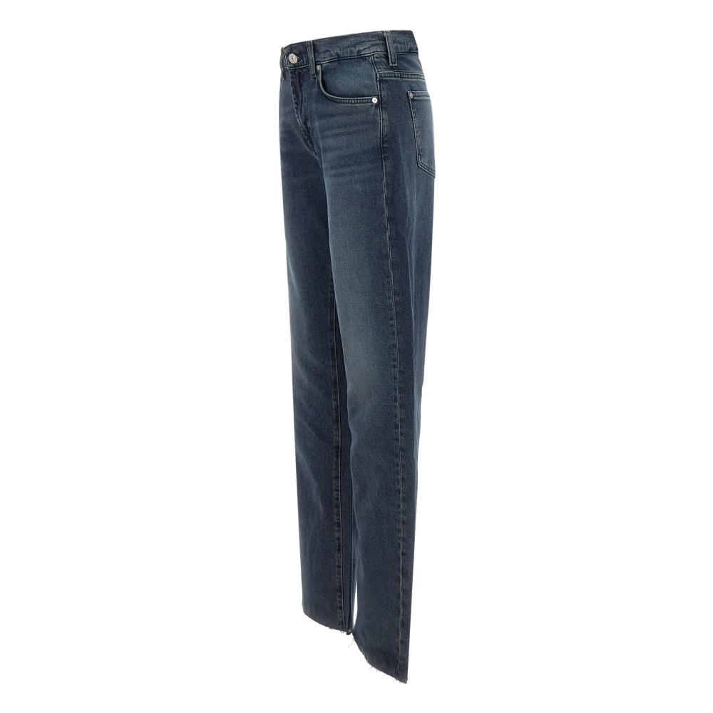 7 For All Mankind Wijde Jeans Denim Blue Dames