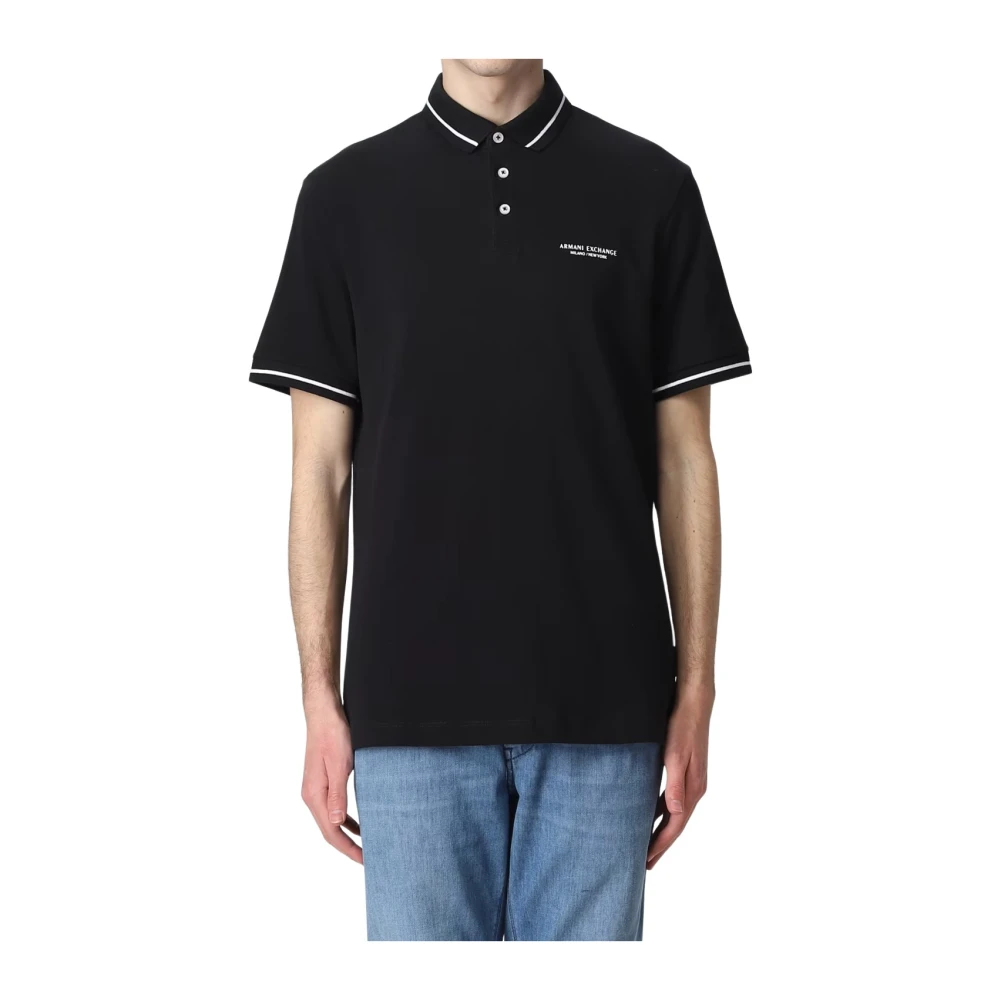 Armani Exchange Poloshirt Black Heren