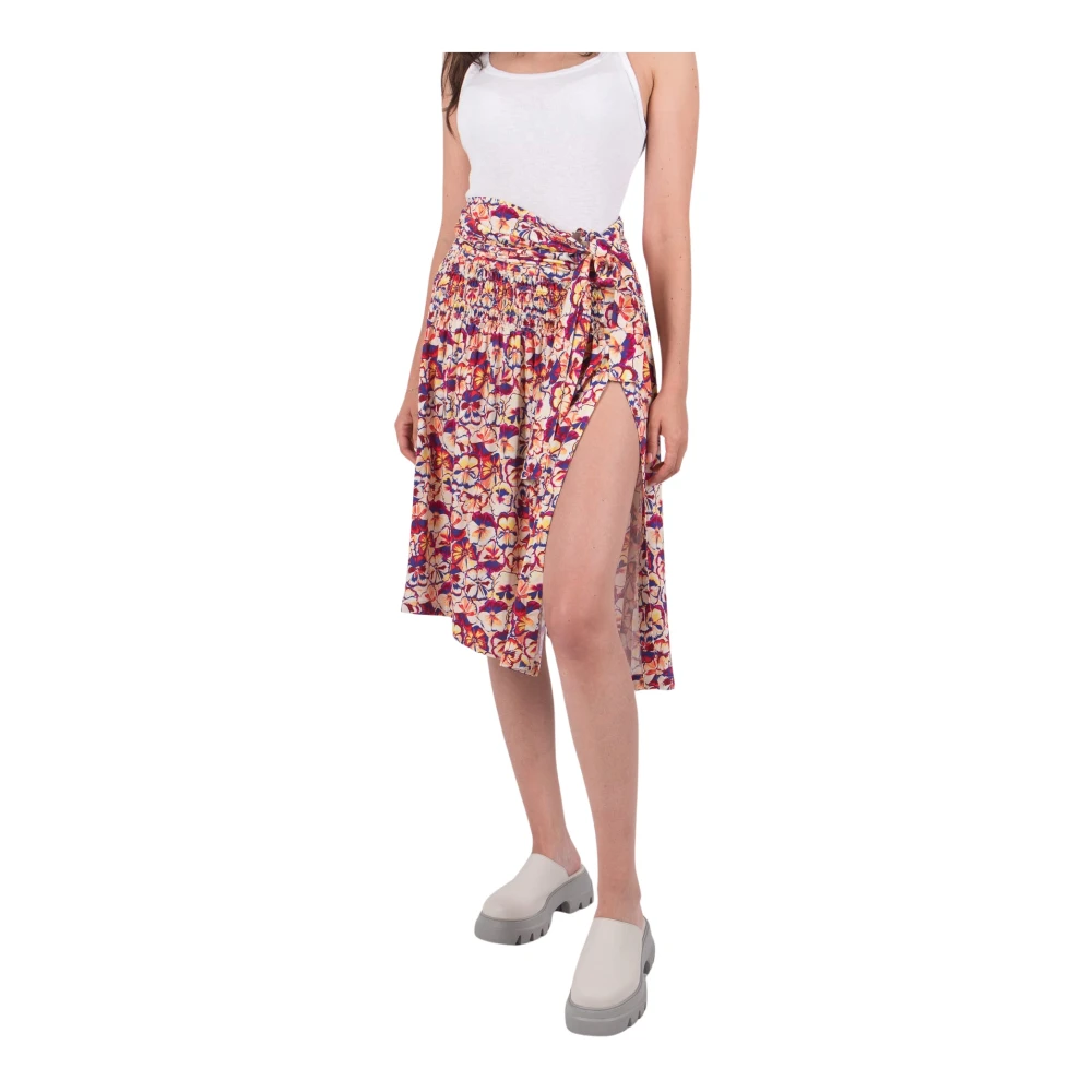 Paco Rabanne Zonnige Pansy Knielengte Rok Multicolor Dames