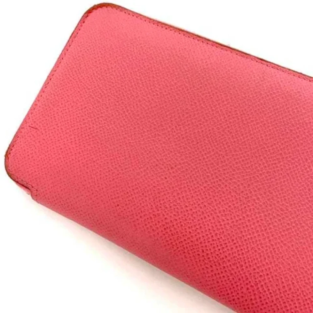 Hermès Vintage Pre-owned Canvas wallets Pink Dames