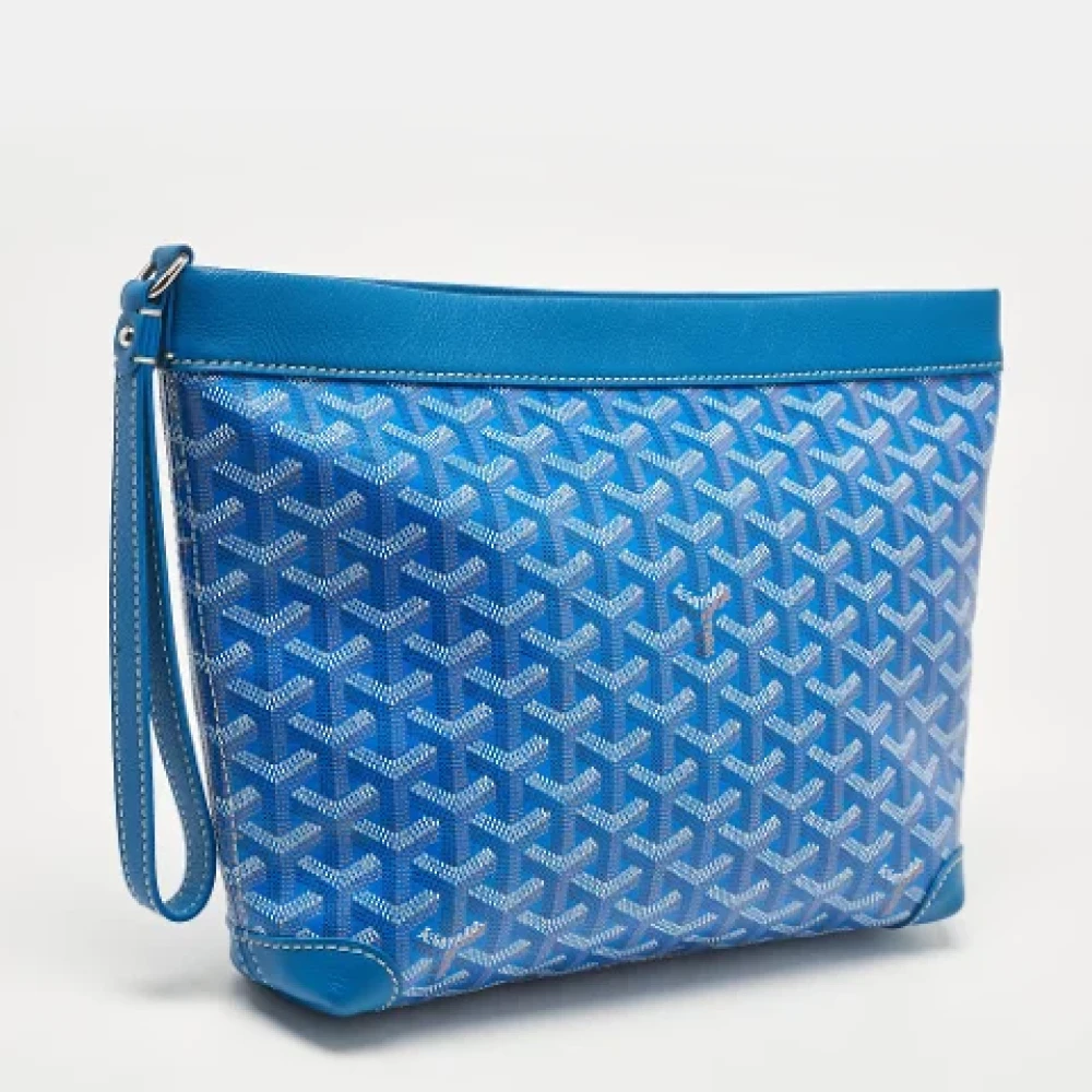 Goyard Vintage Pre-owned Coated canvas pouches Blue Dames