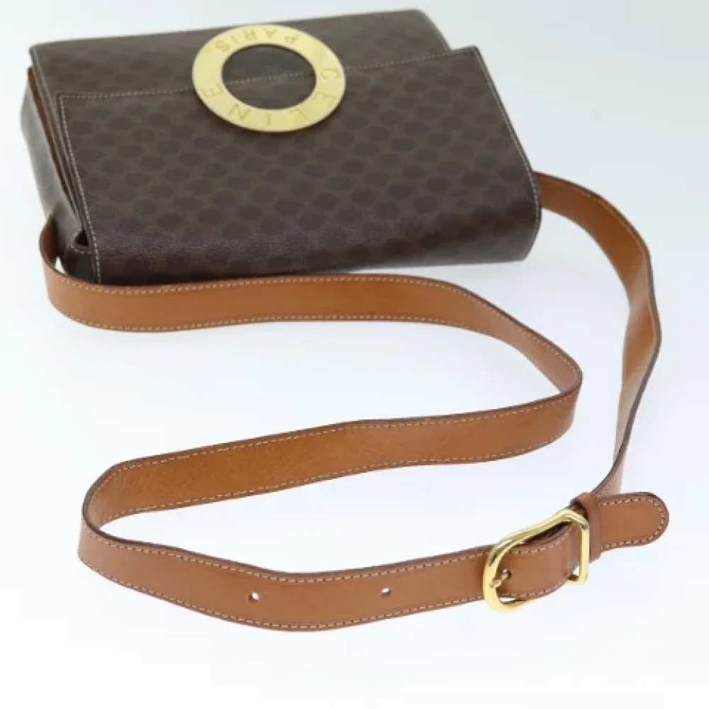 Celine Vintage Pre-owned Leather shoulder-bags Brown Dames